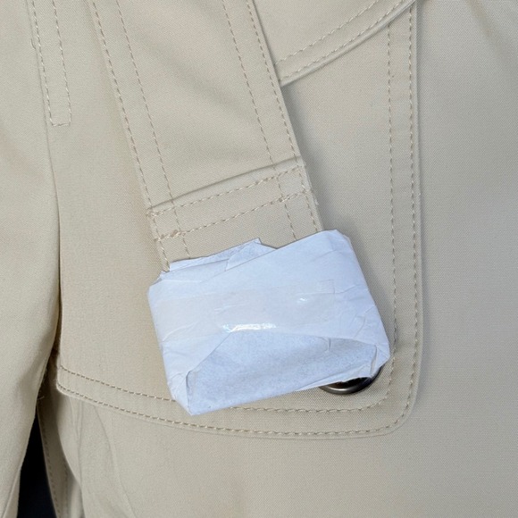 New w/ tags - J Crew Collection Icon Trench Coat | Petite 0 | Light Khaki E1708 - Picture 10 of 13